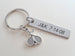 Tennis Charm Keychain and Steel Tag Custom Engraved