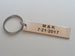 8 Year Anniversary Gift • Bronze Tag Keychain Laser Engraved w/ "I Still Do, Happy 8th"; Personalized Backside Options