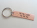 Copper Tag Keychain Engraved with "8,030 Days, Happy 22nd", Keychain for 22 Year Anniversary Gift