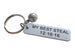 Personalized Basketball "My Best Steal" Engraved on Aluminum Tag Keychain and Basketball Charm Keychain; Couples Keychain, Personalized Option