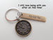 Bronze Clock Keychain - I still Love Being With You After All This Time; Couples Keychain