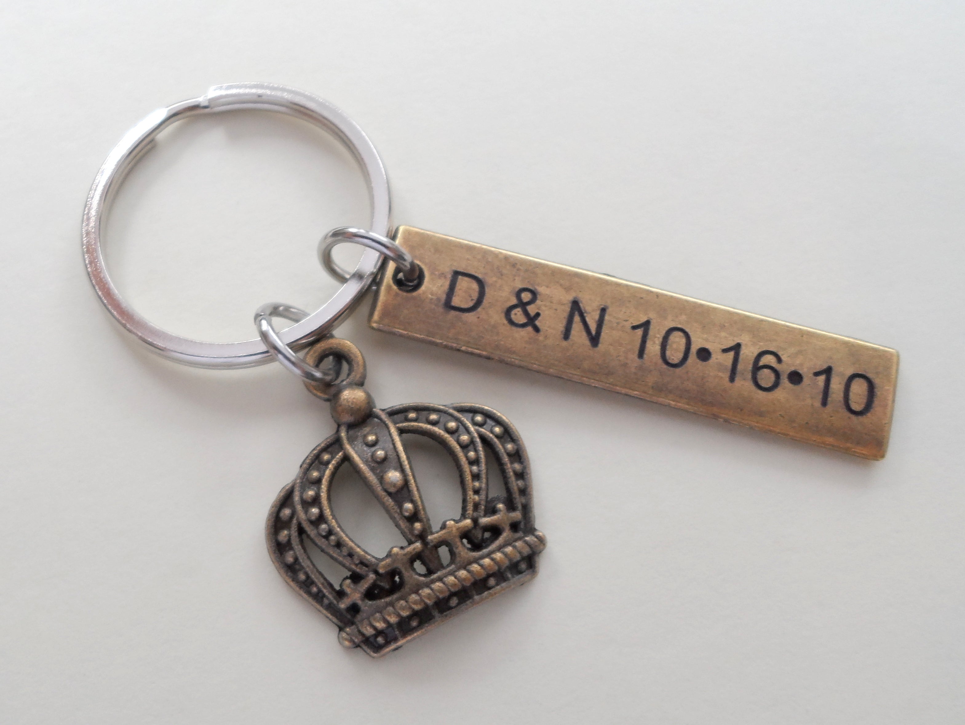 Bronze King Crown Keychain, Queen Crown, Royal Crown – JewelryEveryday