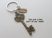 Employee Appreciation Gifts • "Thank You" Tag & Bronze Key Keychain by JewelryEveryday w/ "You are a key part of our team!" Card