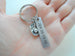 Personalized "My Best Catch" Engraved on Stainless Steel Tag Keychain and Baseball Mitt Charm Keychain; Couples Keychain, Customized