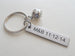 Basketball Keychian and Steel Tag Engraved with "My MVP", Basketball Fan Keychain Gift