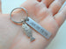 Silver Bass Fish Keychain - You Are A Great Catch; Couples Keychain, Custom Engraved Tag Option