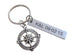 Open Metal Compass Keychain - I'd Be Lost Without You; Couples Keychain, Custom Engraved Tag Option