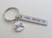 Personalized Pinky Promise Charm Keychain With Engraved Steel Tag; Couple Keychain, Promise Gift