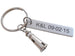 Lighthouse Keychain with Custom Engraved Steel Tag - Lost Without You; Couples Keychain