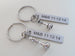Chess Piece Charm Keychains, King and Queen Set - Couples Keychain Set, Custom Engraved Tags Option