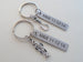 Spotted Fish and Hook Keychain Set Custom Engraved - A Great Catch, I'm Hooked on You; Couples Keychain Set