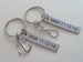 Anchor & Sailor's Knot Keychain Set - You're The Anchor I Tie Onto; Couples Keychain Set