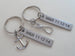 Anchor & Sailor's Knot Keychain Set Custom Engraved- You're The Anchor I Tie Onto; Couples Keychain Set