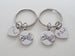 Anniversary Gift | Double Pinky Promise Charm Keychains