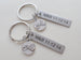 Anniversary Gift | Personalized Double Pinky Promise Charm Keychains