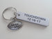 Football Keychain - You Are a Great Catch; Couples Keychain