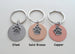 Personalized Pet Memorial Keychain Engraved with Name on Disc, Dog Memorial Keychain | JE