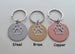 Personalized Pet Memorial Keychain Engraved with Name on Disc, Dog Memorial Keychain | JE