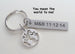 Cutout World Globe Keychain - You Mean The World To Me; Couples Keychain