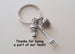 Coffee and Muffin Keychain, Coffee Shop Employee Appreciation Gift, Gift for Coffeehouse Staff, Coffee Shop Team Gift, Thank You Gift