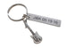 Electric Guitar Keychain with Stainless Steel Tag Keychain Custom Engraved Couples Keychain