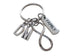 Family Tag with Silver Tone Infinity Symbol Keychain - For Infinity; Family Keychain