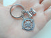 Binoculars and Compass Keychain - "Adventure Awaits You"