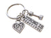 Physical Therapist Appreciation Gift Keychain for PT, Thank You Gift for Physical Therapist Staff, Weight & Strong is Beautiful Charm