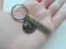 Bronze Sun, Moon, and Stars Disc Charm with a Custom Engraved Tag
