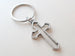 Cross Keychain, Gothic Style Cross Religious Keychain