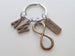 Bronze Family Tag with Infinity Symbol Keychain - For Infinity; Family Keychain