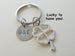 Four Leaf Clover Keychain - Lucky To Have You; Couples Keychain