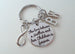 The Love Between a Mother and Her Children is Forever Keychain & Infinity Charm