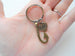 Personalized Bronze Fish Hook Keychain - I'm Hooked On You; Couples Keychain