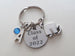 Custom Graduation Class of 2023 Disc Keychain with Graduation Cap Charm, Personalized Graduate Keychain, Gift for Graduate