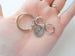 Infinity Symbol Keychain - You And Me For Infinity; Couples Keychain