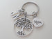 Mom Filigree Tree Keychain for Mom, Mother's Day Gift, Custom Letter Charm Options