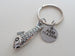 Toggle Fish and Hook Keychain Set - A Great Catch, I'm Hooked on You; Couples Keychain Set