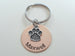 Personalized Pet Memorial Keychain Engraved with Name on Disc, Dog Memorial Keychain | JE