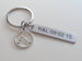 Personalized Yoga Keychain and Steel Tag Custom Engraved, Gift for Couples, or Instructors