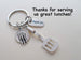 School Lunch Server Spatula Keychain, Appreciation Gift, Gift for School Lunch Lady, School Lunch Staff, Lunch Aid Gift, Thank You Gift