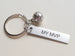 Soccer Ball Keychian and Steel Tag Engraved with "My MVP", Soccer Keychain Gift