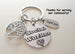 Employee Appreciation Gifts • "Thank You" Tag, Tree & Social Worker Disc Keychain by JewelryEveryday