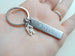 Stainless Steel Tag Keychain Hand Stamped with I Still Do with Love Charm