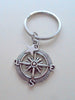 Star & Compass Keychain - Good Luck as You Reach for the Stars, Graduation Gift