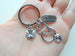 Stethoscope & Clover Charm Keychain, Nurse Gift, Hospital Staff Appreciation Gift, Medical Team Gift, Thank You Gift