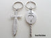 Sword and Mirror Charm Keychain Set - Our Fairytale; Couples Keychain