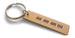Custom Engraved Bronze Tag with Tally Marks Charm Keychain, 8 Year Anniversary or 19 Year Anniversary Gift Keychain, Personalized Engraved Keychain