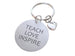 Teacher Appreciation Gifts • "Teach, Love, Inspire!" Aluminum Disc w/ Apple Charm Keychain by JewelryEveryday