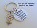 Employee Appreciation Gifts • Team Disc and Bee & Beehive Charm Keychain by JewelryEveryday w/ "You are an essential part of our team" Card.